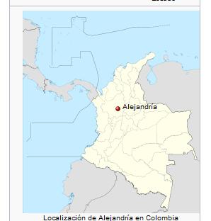 Municipio de Alejandria en el pais.